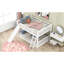 Lit double convertible au-dessus d'un lit superposé, blanc - Maximise l'espace utilisé pour créer un environnement de sommeil stable-1673951773