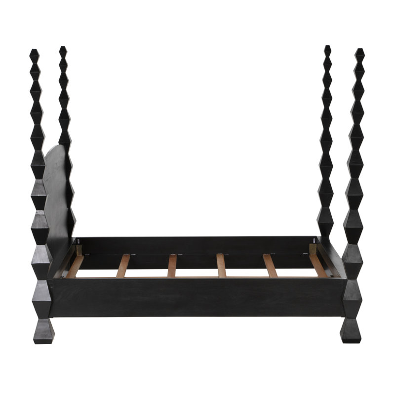 Brancusi Solid Wood Four Poster Bed, Queen