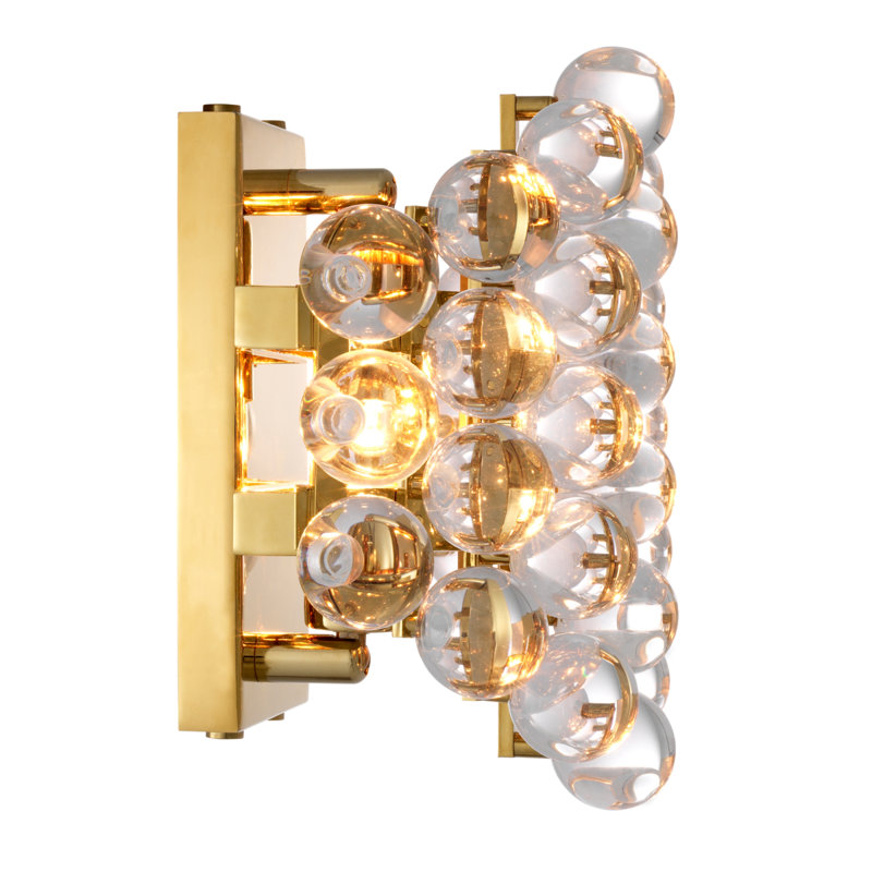Lampe murale 2 lumières Mylo, Or