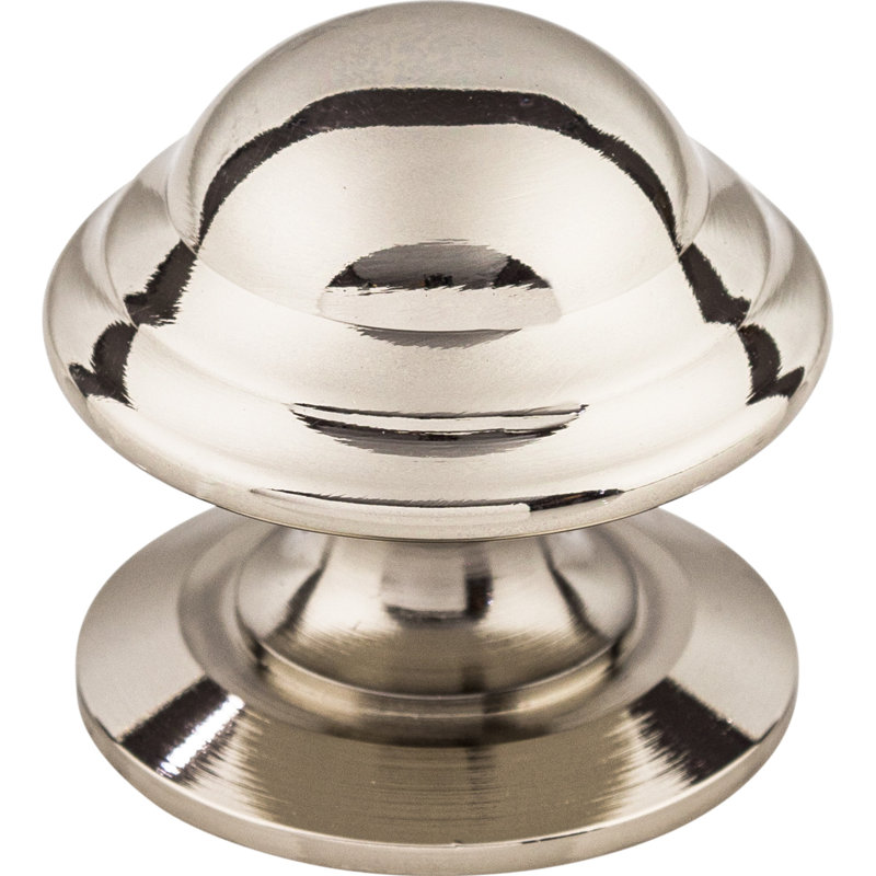 Empress 1 3/8" Diameter Round Knob, Polished Nickel