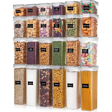 Daleah Airtight 24 Container Food Storage Set Prep & Savour