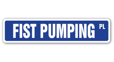 Fist Pumping Sign