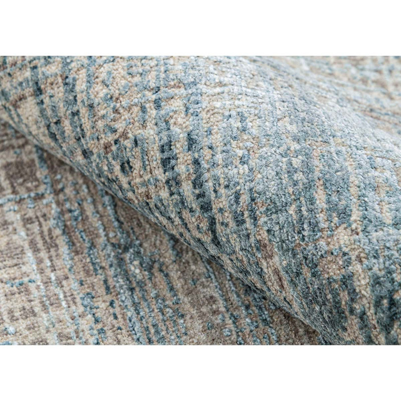 Wool Geometric Area Rug, Rectangle 8' x 10'