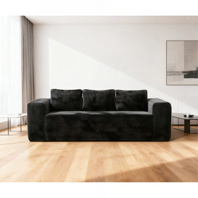 Canapé Cloud dans une boîte, canapé désossé, canapé en velours côtelé à assise profonde confortable, comprimé, sans assemblage, mousse à mémoire de forme, petits lits modernes pour petits espaces, appartement