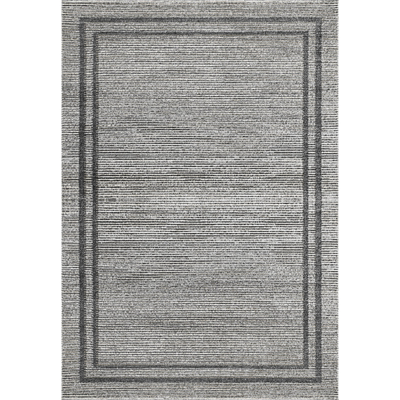 Tapis à motif géométrique beige / taupe / gris Aliyannah, Rectangle 9 pi 2 po x 12 pi 6 po