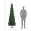 Arbre de Noël artificiel 7,5 pi avec base en métal