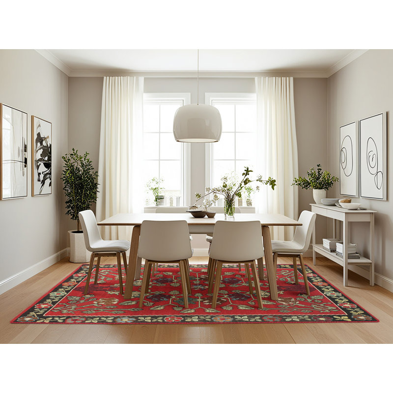 Oriental Indoor Rug, Rectangle 7' x 10'