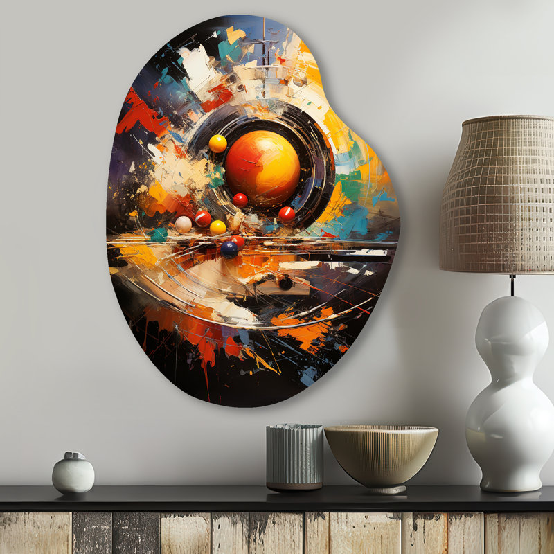 Décoration murale irrégulière en métal Ruggles - Billiards Pear, H 30 po x l 22 po