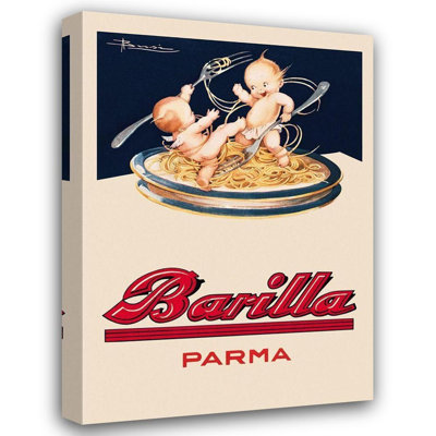 Art sur toile tendu avec la collection Astoria Grand Vintage Apple, Barilla, Parma