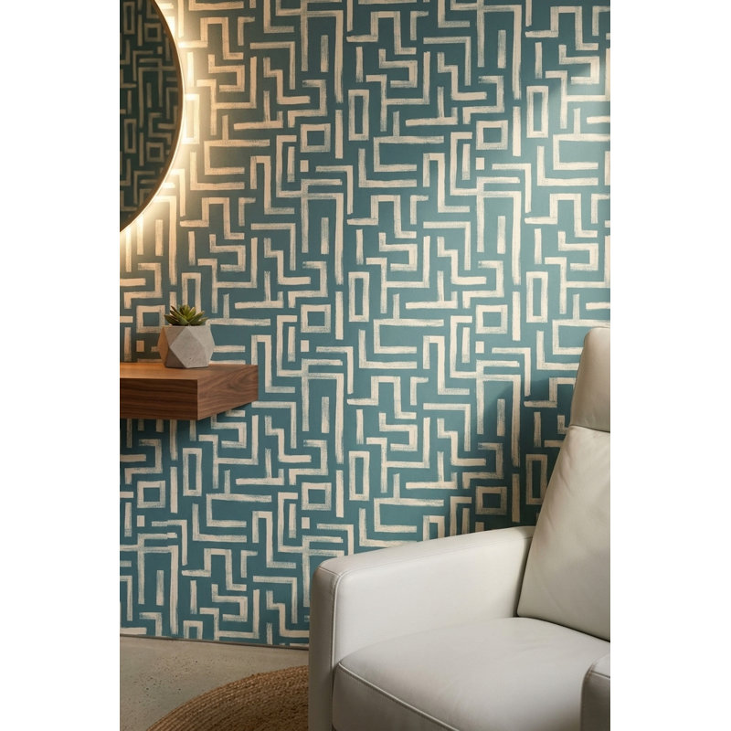 Décoration murale amovible de style abstrait Mid-Century, Non-Woven Non-Pasted