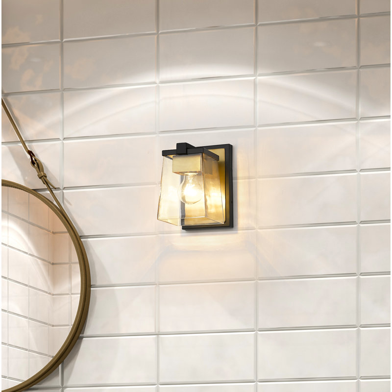 Plafonnier encastré 1 lumière Braydon, Laiton vieilli