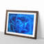 Folded Rose Petals in Blue - Picture Frame Graphic Art Print-56713608-56713611