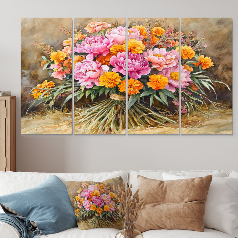 Saundra - Art - Pour le salon, 4, H 28 po x l 48 po