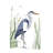 Blue Heron Single  Toggle Switchplate