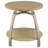 Dacre Round Engineered Wood Top Side End Table Greige-1489694281