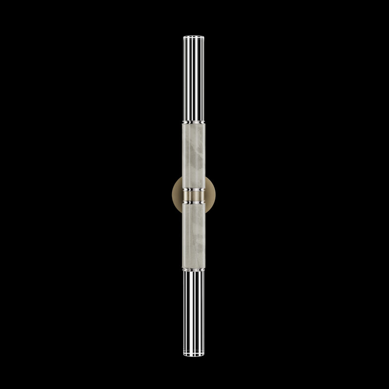 Applique murale H 34 po Antonia, Ombre bronze / nickel / fumée
