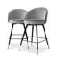 Cooper Swivel Upholstered Stool with Metal Frame-13668573-13668574