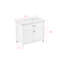 Meuble-lavabo de 37 po avec plateau en pierre reconstituée 37 po (7516VB37 + 7722VT37)