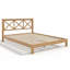Lit plateforme Garen Mid-Century avec structure en bambou et tête de lit en X-126137653-126137652