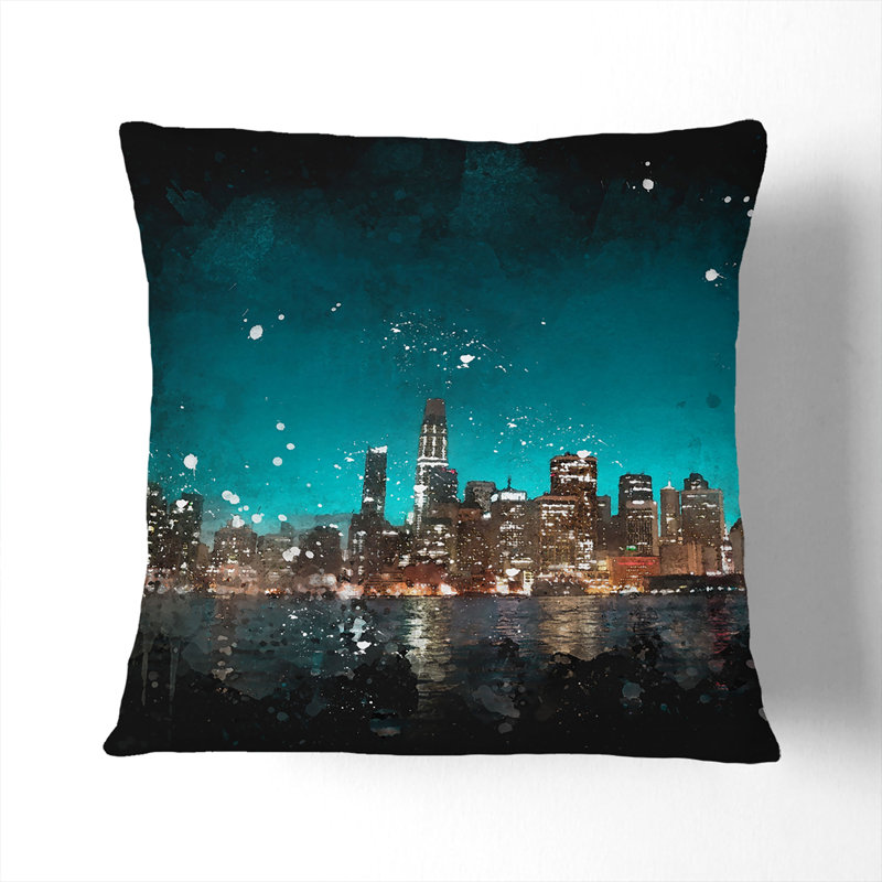 Square Throw Cushion, 55cm H x 55cm W x 20cm D