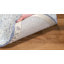 Tapis oriental blanc / bleu en viscose / laine touffeté à la main Tisya-765129145