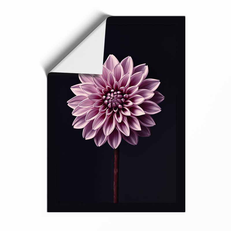 Dahlia In Focus Botanical - Print, Unframed, A4 - 29.7 x 21.0 cm