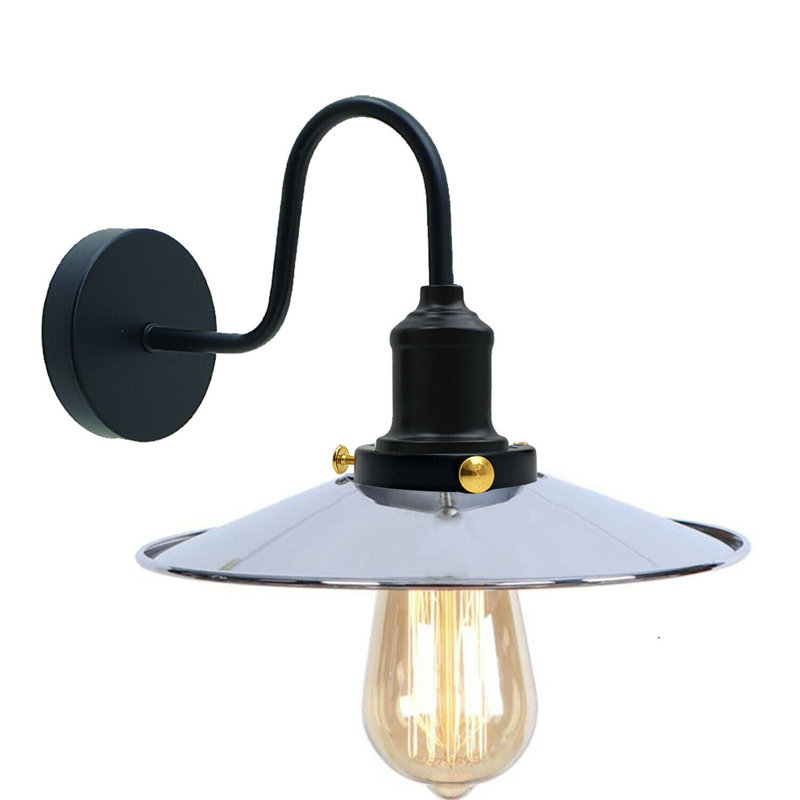 Southard 1-Light Wall Lamp with Arm, Chrome