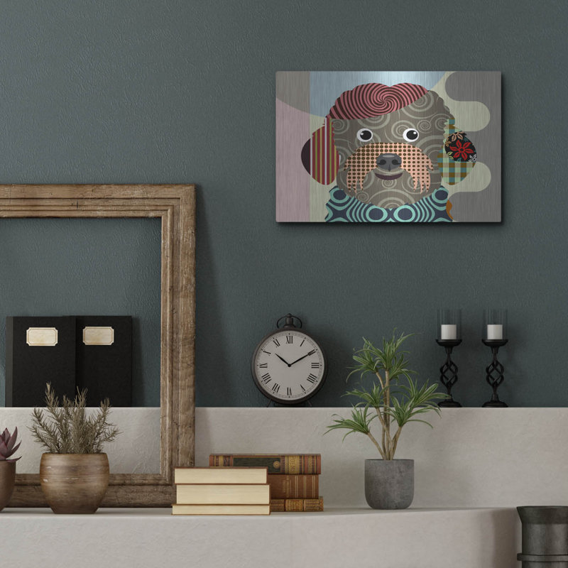 "Bichon frisé" par Lanre Adefioyue, H 12 po x l 16 po