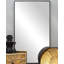 Wooden wall mirror with slim, minimalist frame-413346694-413346695