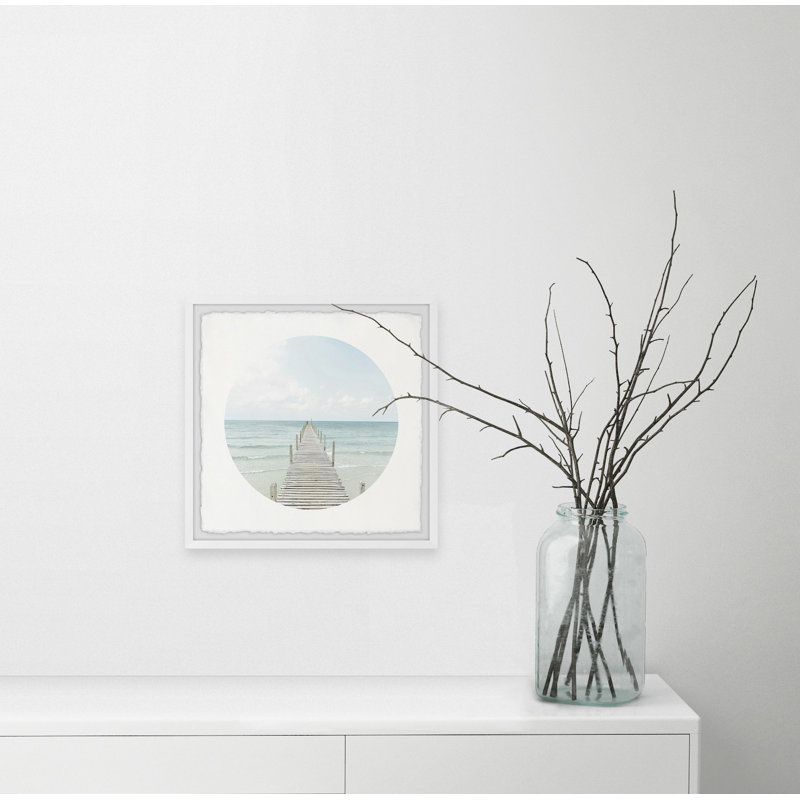 'Path to Sea' - Picture Frame Photograph Print on Paper, 45cm H x 45cm W x 3.81cm D