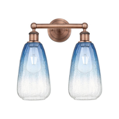 Brookhaven amande - 2 lumières - abat-jour Brookhaven amande - lumière de meuble-lavabo