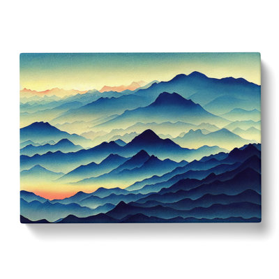 Japanese Mountain Vol.3 - Wrapped Canvas Painting