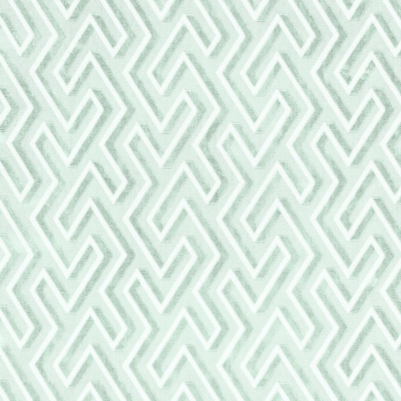 Pacifica Maze Cotton Blend Fabric, Harbor