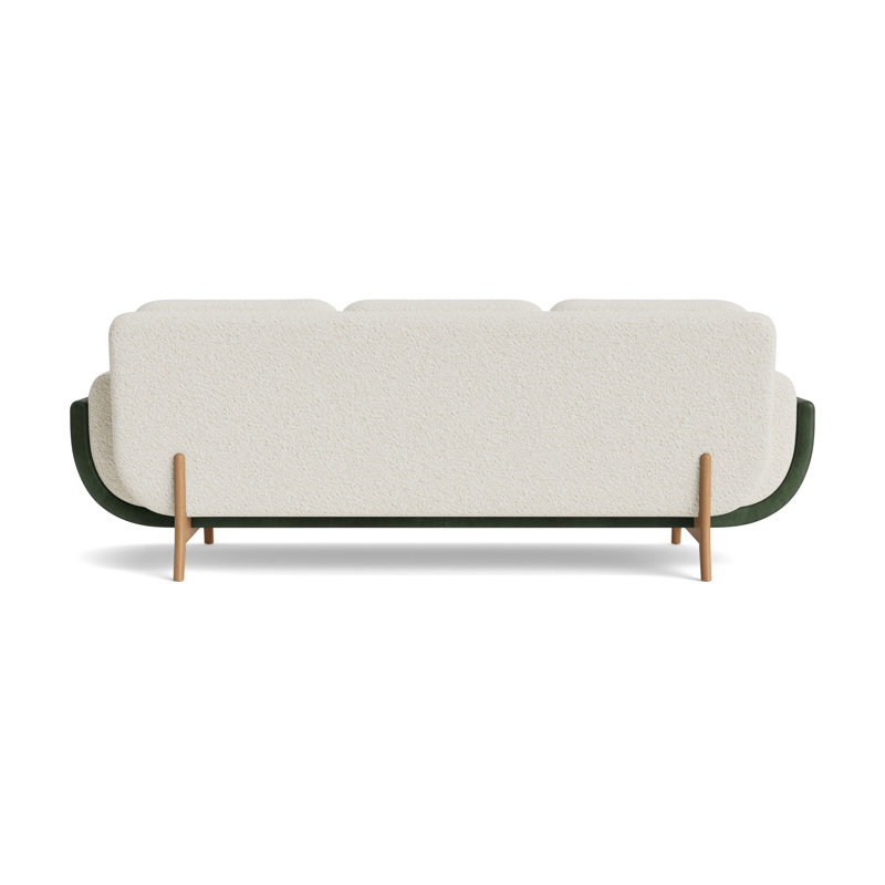 Regatta 90 Sofa, Berber - Cream/Bedford - Evergreen, Natural