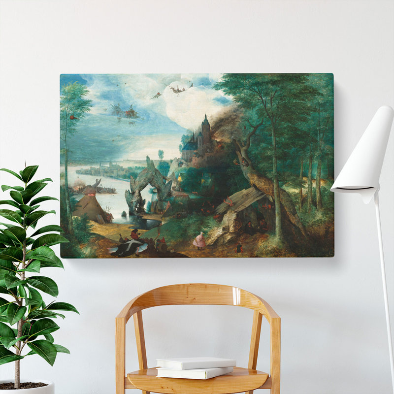 The Temptation Of Saint Anthony by Pieter Bruegel The Elder - Wrapped Canvas Painting, 35cm H x 50cm W x 3cm D