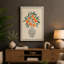 Blossoms in Grey Botanical - Wrapped Canvas-893726127-893726135