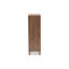 Armoire de rangement à chaussures 2 portes Talon au fini noyer et gris foncé, H 40,4 po x l 23,6 po x P 12,6 po