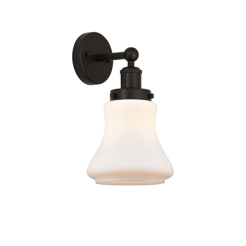 Chickasha Armed Sconce, Matte White, Oil Rubbed Bronze