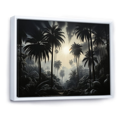 Palmiers, palmiers la nuit - impression