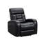 Fauteuil de cinéma inclinable en cuir véritable Artella