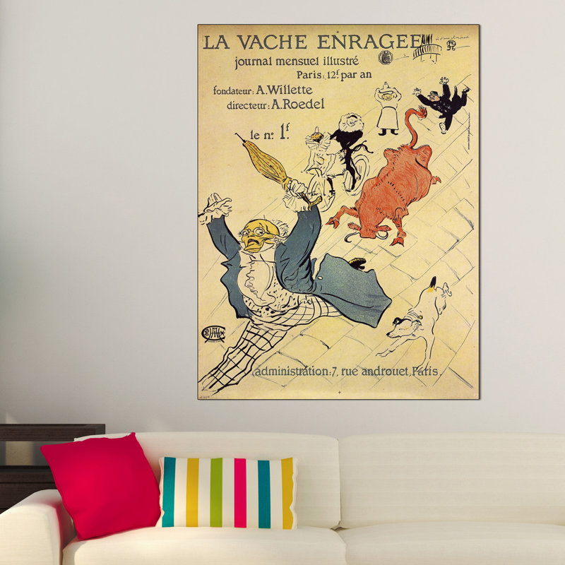 Henri De Toulouse-Lautrec - Wrapped Canvas Print, 120cm H x 90cm W x 1.8cm D