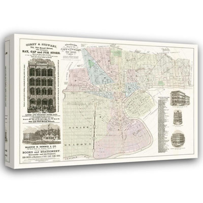 Winston Porter Holbrooks Gallery Wrapped Canvas Art Titled: Newark New Jersey, Holbrooks 1879