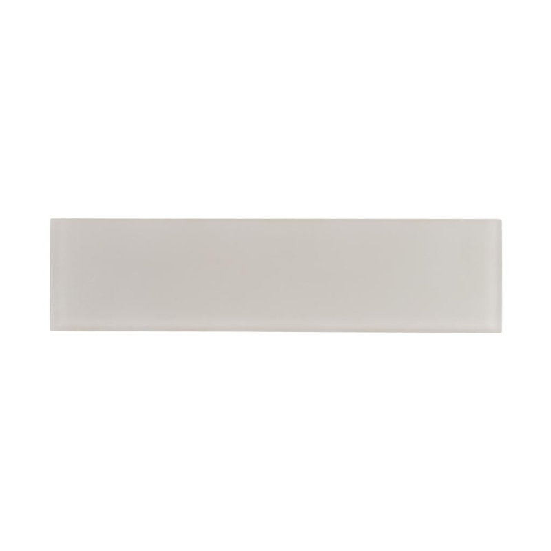 3"X 12" Matte Finished Glass Subway Tile, Warm Greige