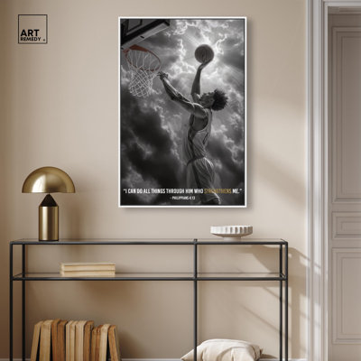 Strengthen Me Canvas Sports Posters by