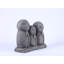 Statue de famille japonaise Jizo priant chanceux