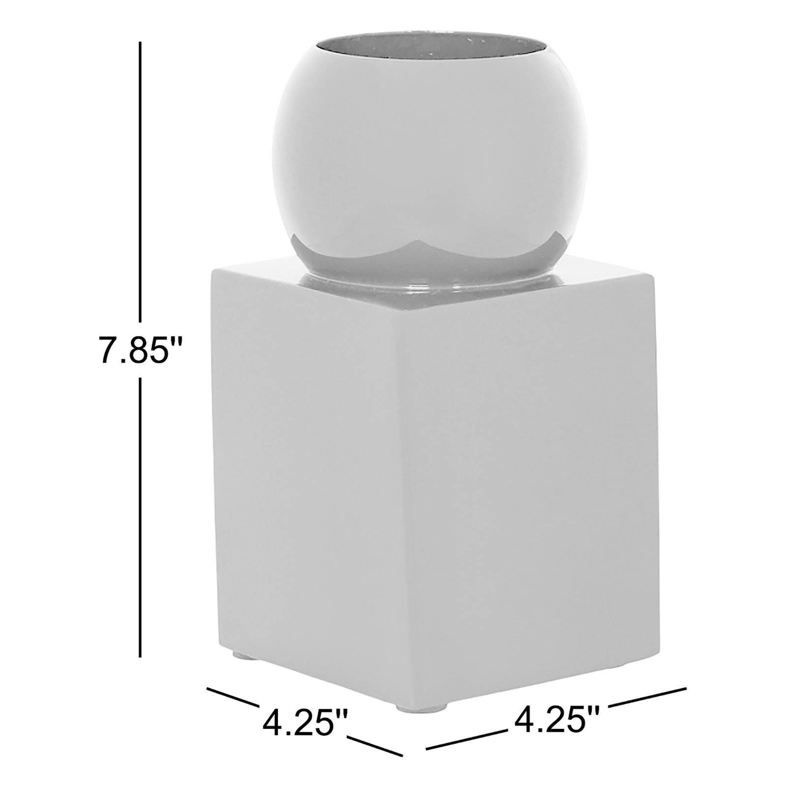 Paulding Iron Table Vase, Brown