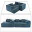 Canapé modulaire rembourré en tissu de chenille moderne et minimaliste-905901038