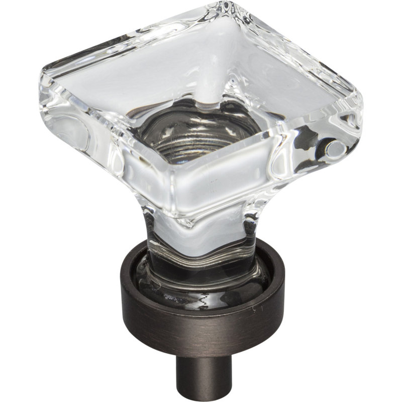 Harlow Square Knob, Brushed Oil Rubbed Bronze, 1 3/16"