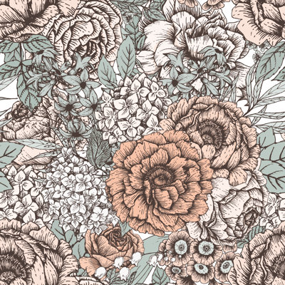 Papier peint amovible de style bohème Randi