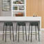 Tabouret Beesan Boucle sans dossier avec pieds en métal (ensemble de 2)-414405268-414405270